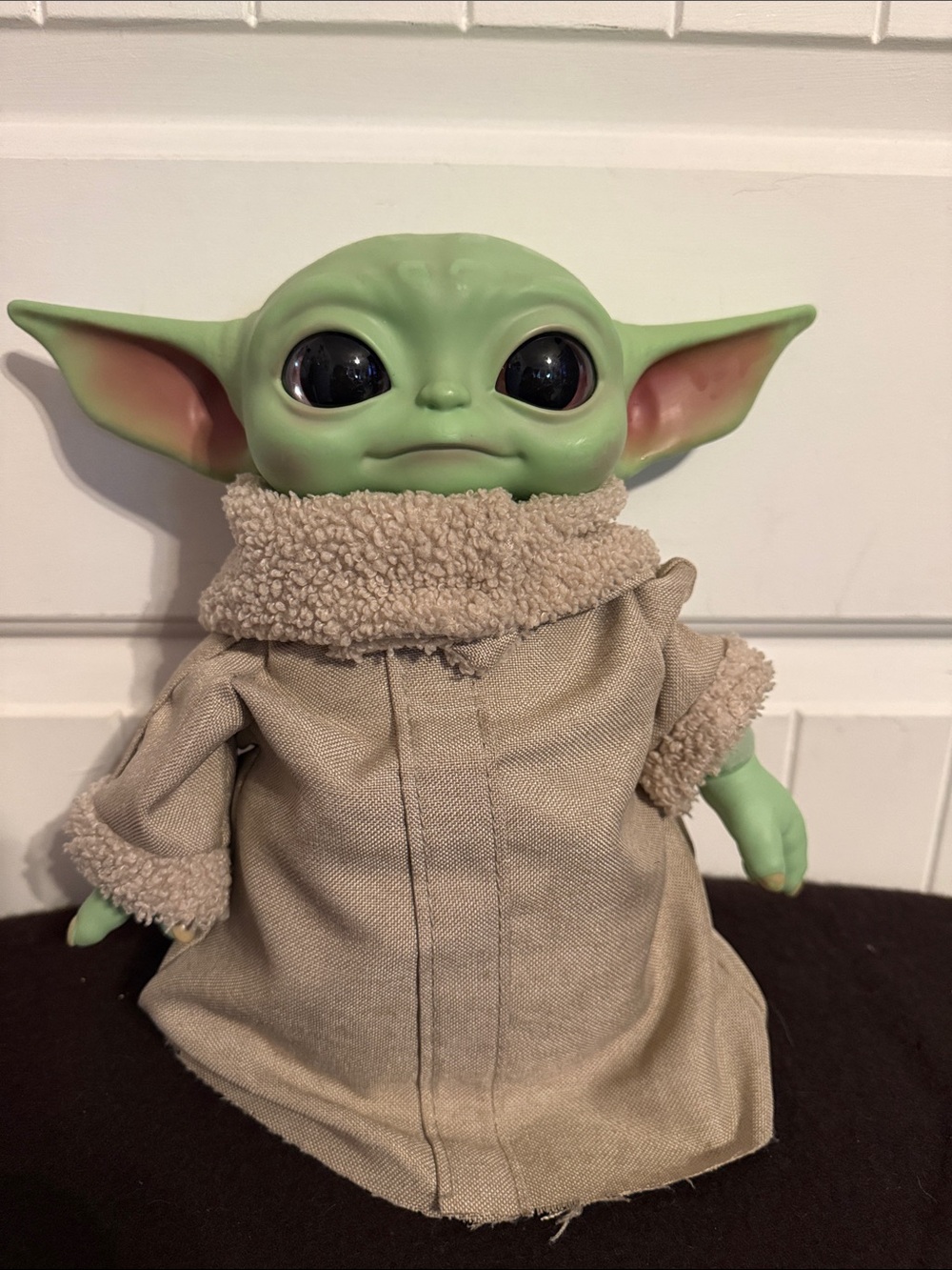 Star Wars Grogu Plush in Beige Sherpa Robe
